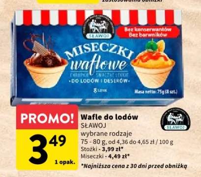 wafle do lodów