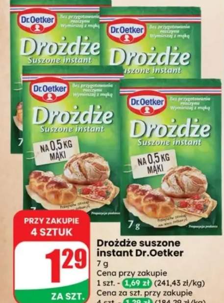 drożdże instant
