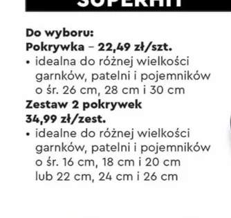 zestaw pokrywek