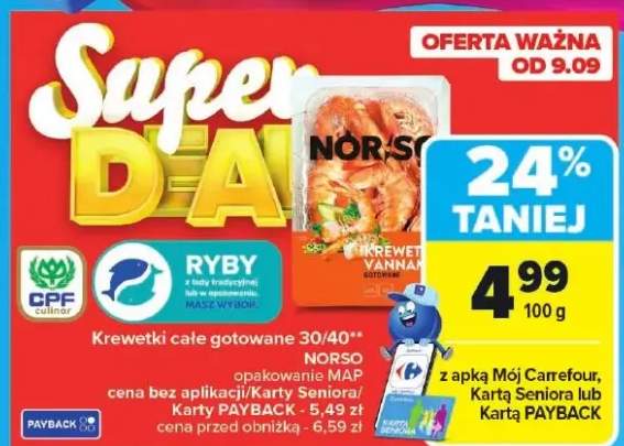 krewetki gotowane