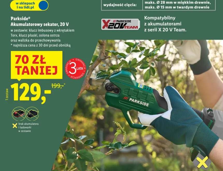 sekator akumulatorowy