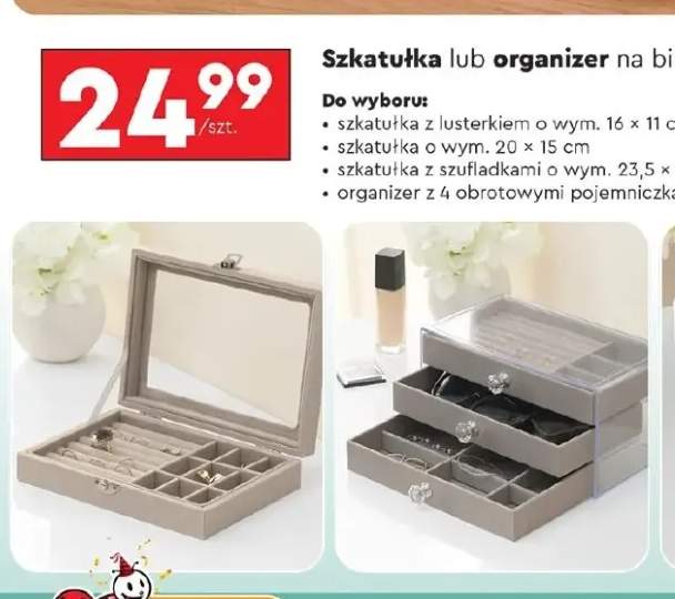 szkatułka na biżuterię