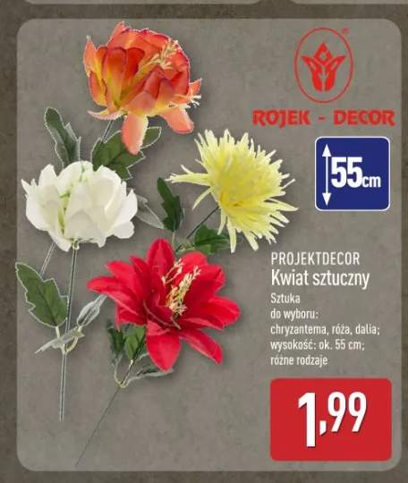 kwiaty sztuczne