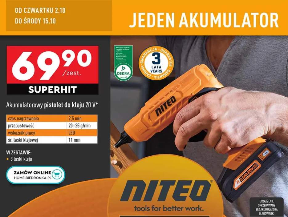 pistolet do klejenia na ciepło