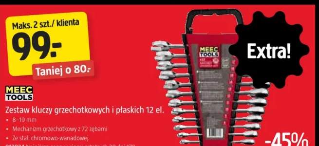 zestaw kluczy płaskich