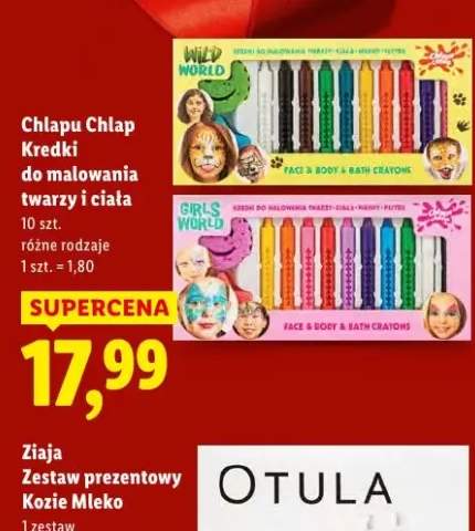 kredki do malowania twarzy