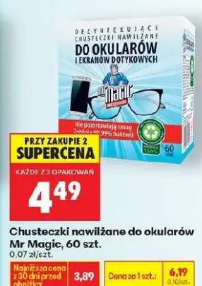 chusteczki do okularów