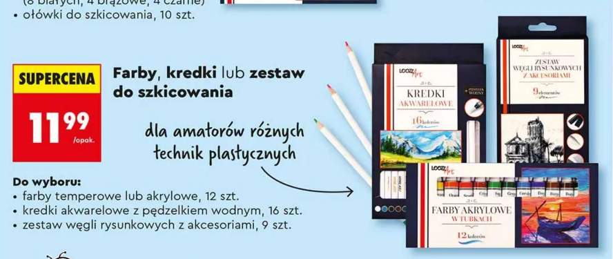 zestaw węgli do rysowania