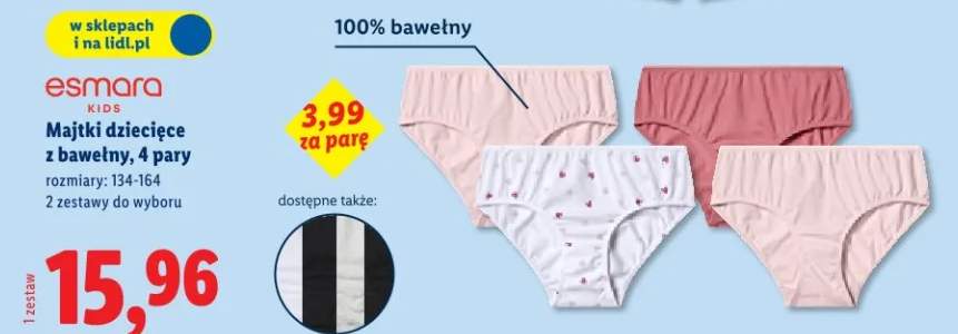 majtki dziecięce
