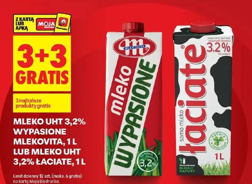 Mleko UHT 3,2% wypasione