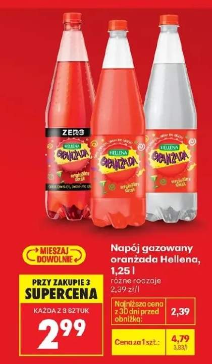 Napój gazowany Orangeada Zero