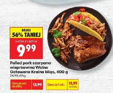 Pulled pork szarpana wieprzowina Wolno Gotowane Kraina Mięs