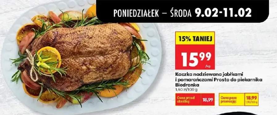 Kaczka nadziewana jabłkami i pomarańczami prosto do piekarnika