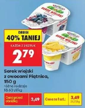 Serek wiejski z owocami