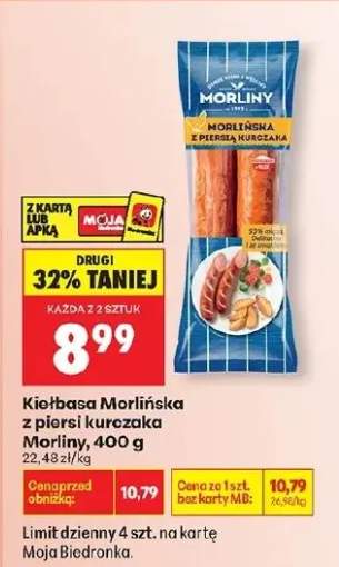 Kiełbasa morlińska z piersi kurczaka