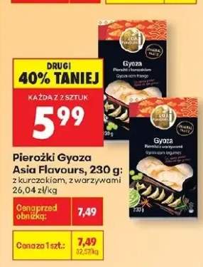 Pierożki gyoza z kurczakiem, z warzywami