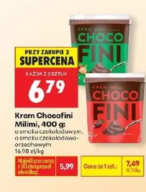 Krem Chocofini Milimi o smaku czekoladowym