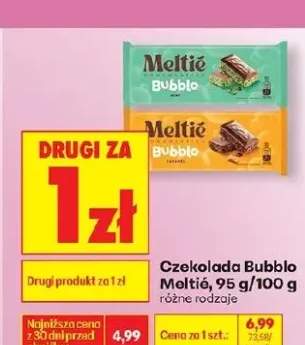 Czekolada Bubblo różne rodzaje