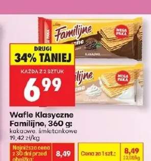 Wafle klasyczne kakaowe