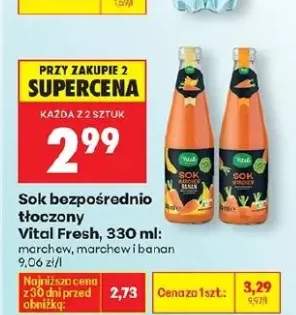 Sok bezpośrednio tłoczony marchew, marchew i banan