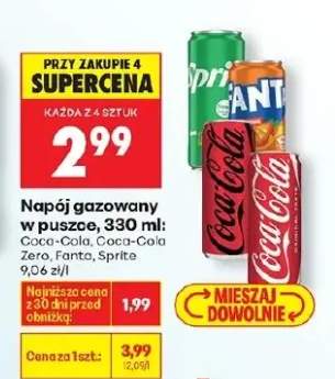 Napój gazowany w puszce Coca-Cola