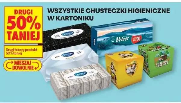 Chusteczki higieniczne w kartoniku