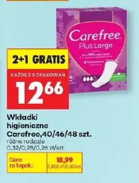 Wkładki higieniczne różne rodzaje