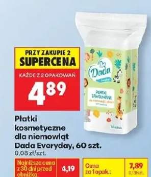 Płatki kosmetyczne dla niemowląt