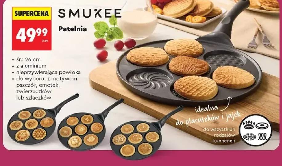 Patelnia do placuszków i jajek