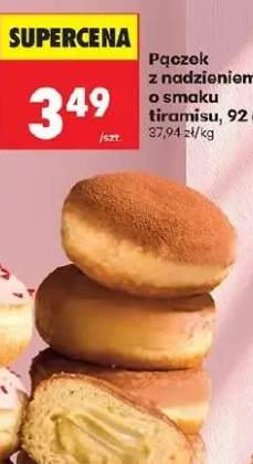 Pączek z nadzieniem o smaku tiramisu