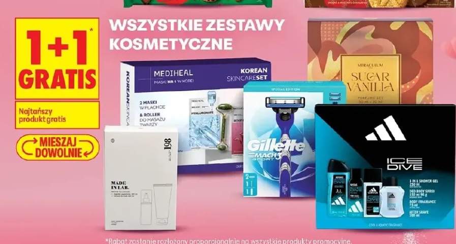 Zestawy kosmetyczne 1+1 gratis