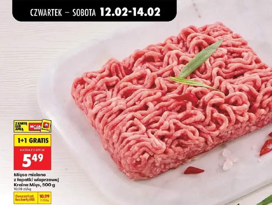 Mięso mielone z łopatki wieprzowej