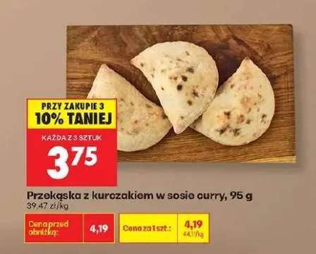 Przekąska z kurczakiem w sosie curry