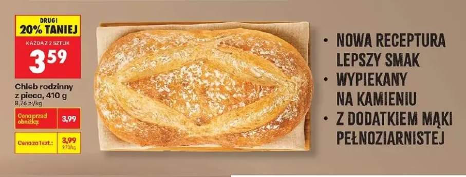 Chleb rodzinny z pieca