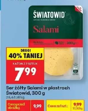 Ser żółty Salami w plastrach