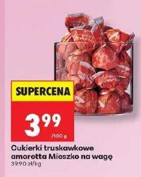 Cukierki truskawkowe Amoretta Mieszko na wagę