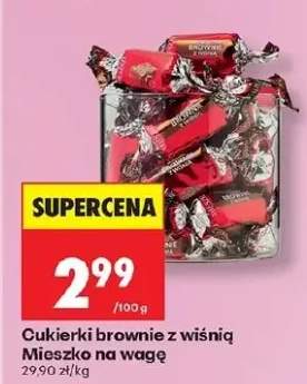 Cukierki brownie z wiśnią