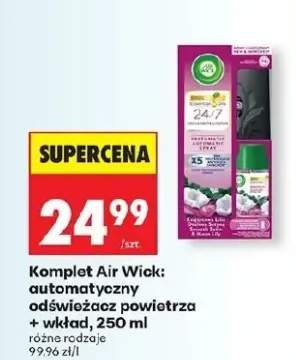 Komplet: automatyczny odświeżacz powietrza + wkład