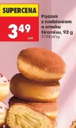 Pączek z nadzieniem o smaku tiramisu