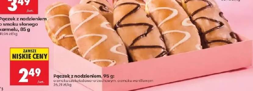 Pączek z nadzieniem o smaku waniliowym