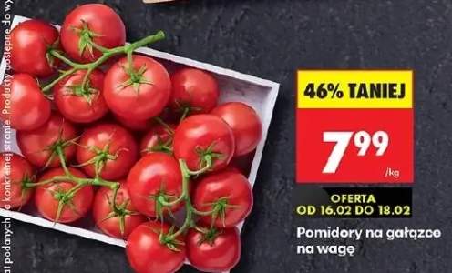 Pomidory na gałązce na wagę