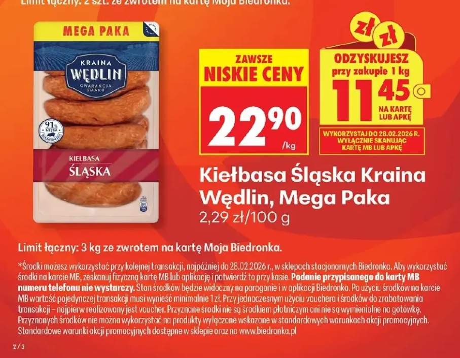 Kiełbasa Śląska, Mega Paka