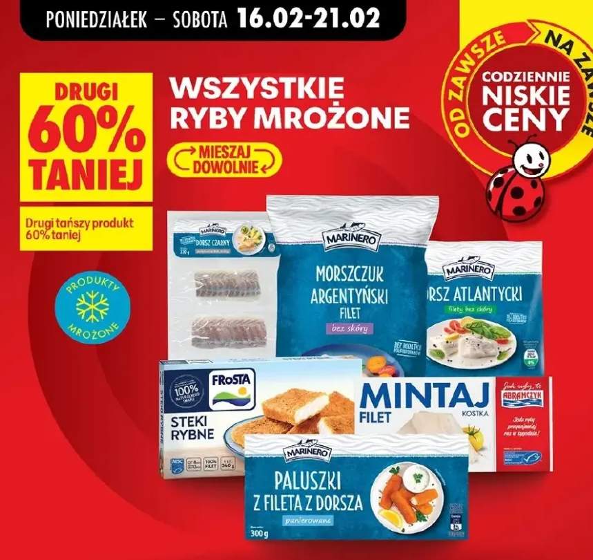 Wszystkie ryby mrożone DRUGA -60%
