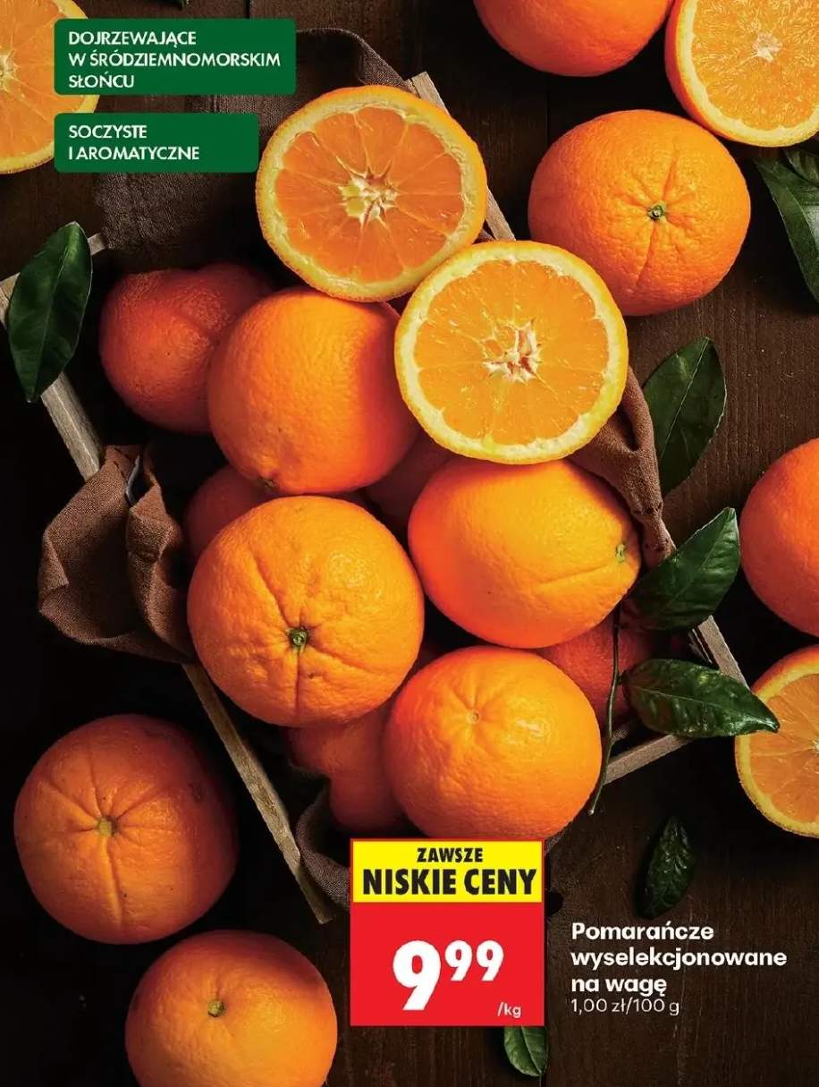 Pomarańcze wyselekcjonowane na wagę