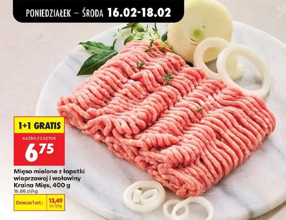 Mięso mielone z łopatki wieprzowej i wołowiny 400g