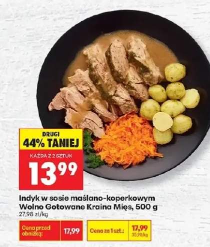 Indyk w sosie maślano-koperkowym