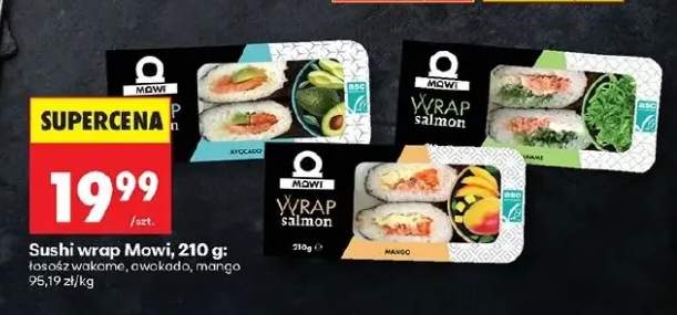 Sushi wrap łosoś wakame