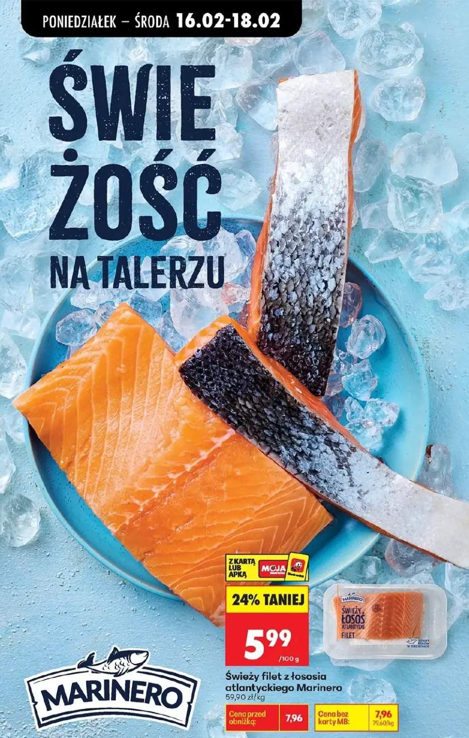Świeży filet z łososia atlantyckiego