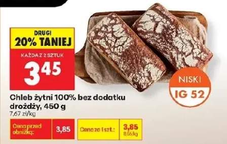 Chleb żytni 100% bez dodatku drożdży