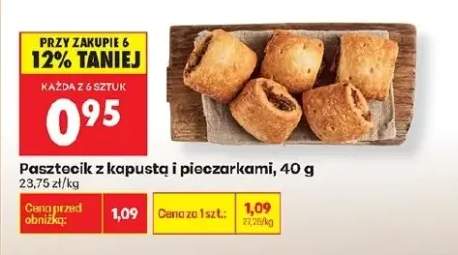 Pasztecik z kapustą i pieczarkami
